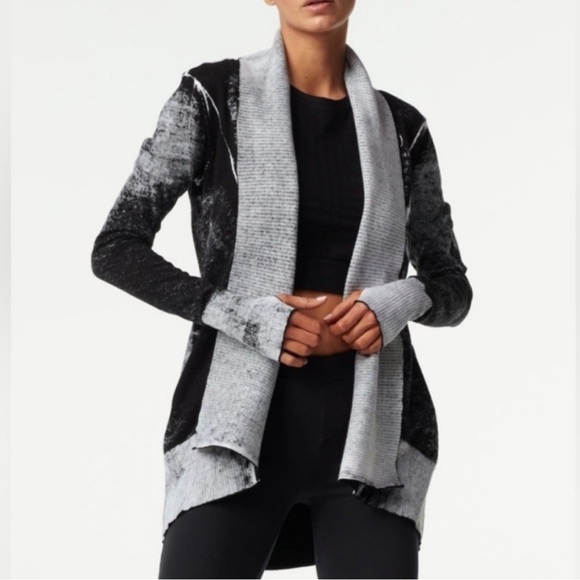 blanc noir Sweaters - Blanc Noir Huntress Drape Cardigan Small